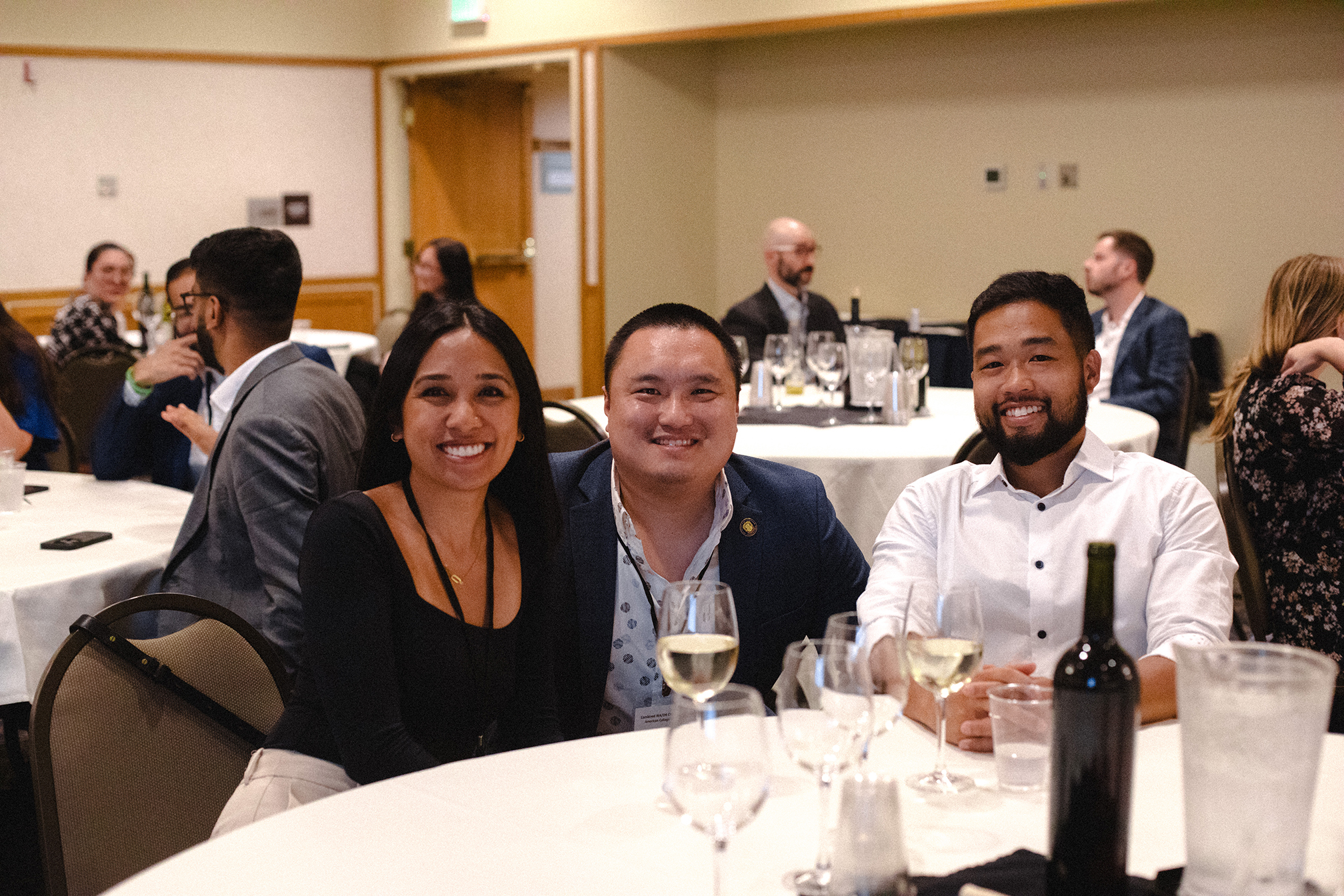 Chapter members at an annual meeting dinner