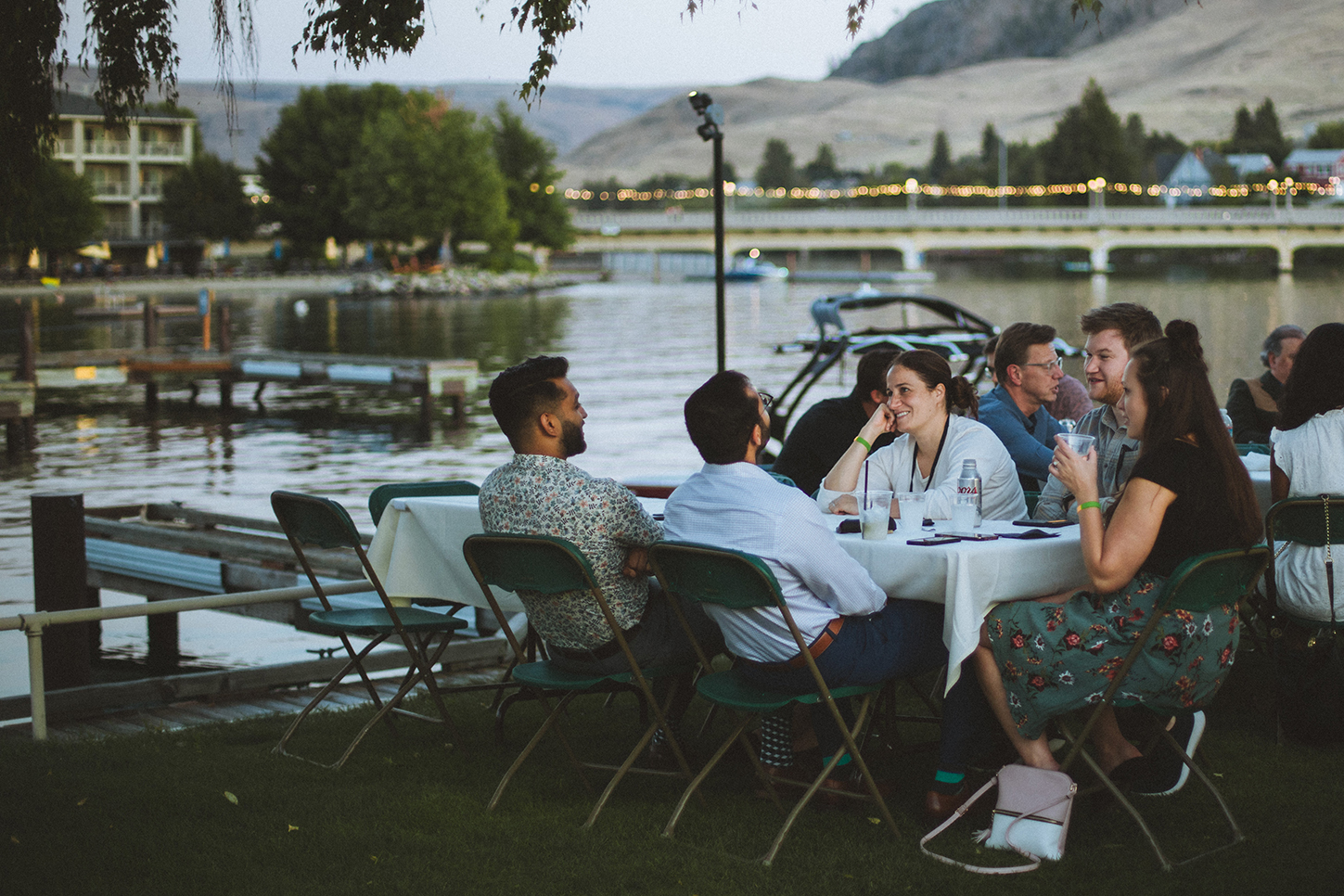 An evening gathering during the annual meeting