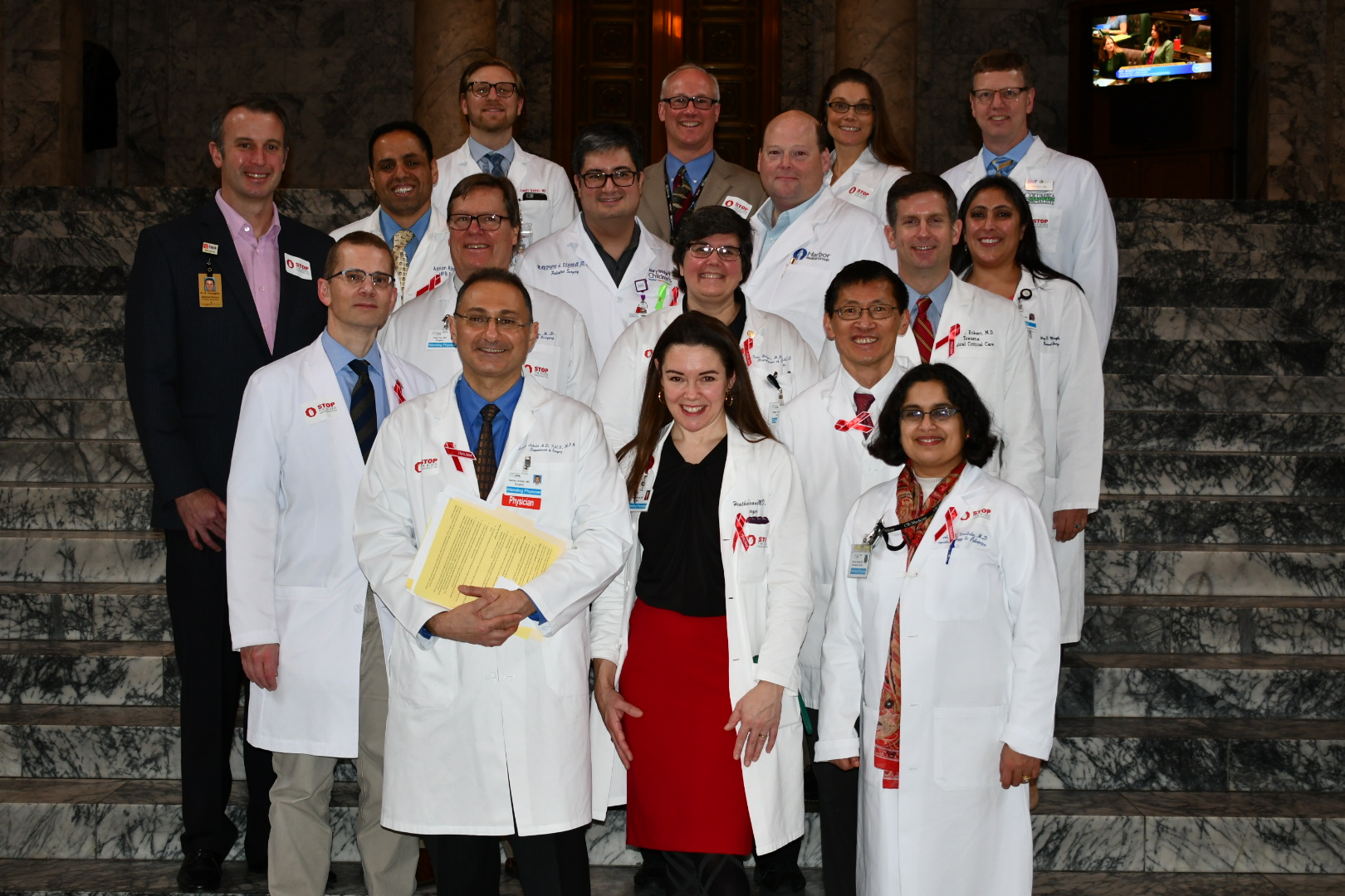 Washington surgeons gathered at the state capitol